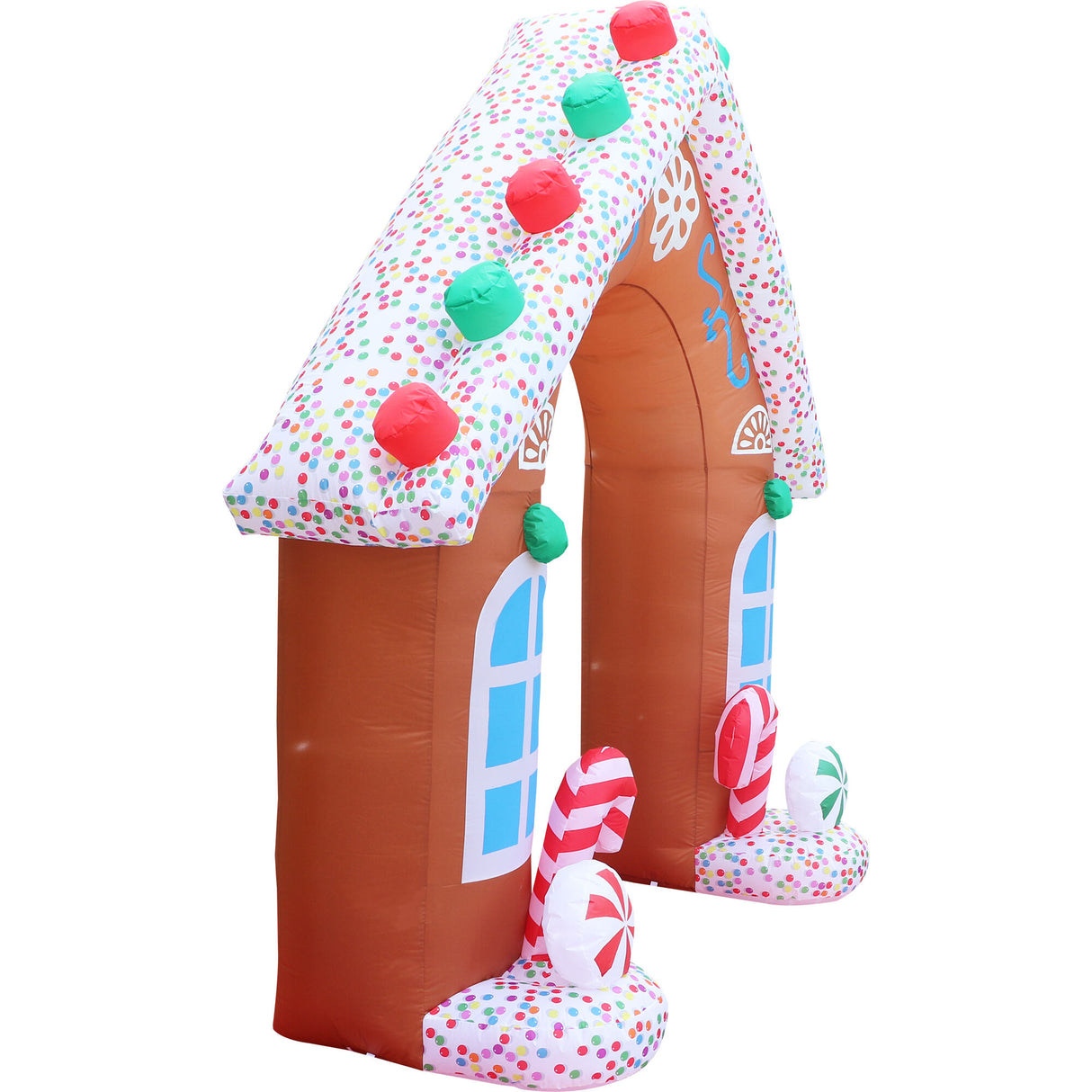 8-Ft. Tall Prelit Gingerbread Arch Inflatable