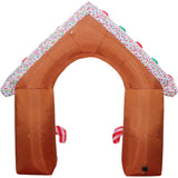 8-Ft. Tall Prelit Gingerbread Arch Inflatable