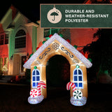 8-Ft. Tall Prelit Gingerbread Arch Inflatable