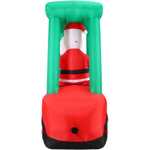 6-Ft. Pre-Lit Inflatable Santa in Fork Lift