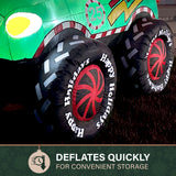 6-Ft. Tall Prelit Santa in Monster Truck Inflatable