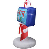 6-Ft. Tall Prelit North Pole Sign Inflatable