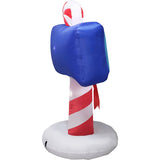 6-Ft. Tall Prelit North Pole Sign Inflatable