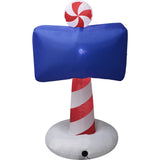 6-Ft. Tall Prelit North Pole Sign Inflatable