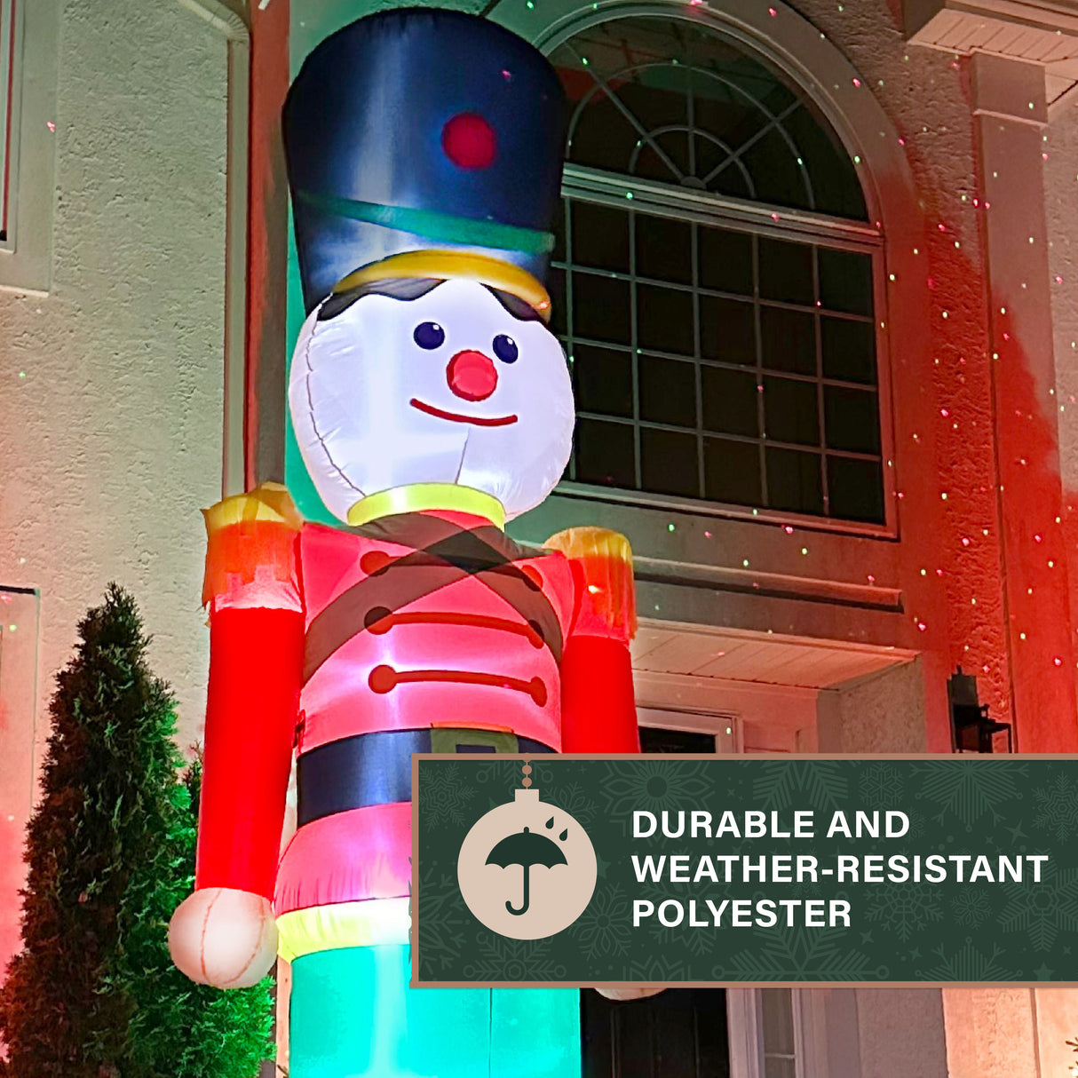 12-Ft. Tall Prelit Nutcracker Inflatable