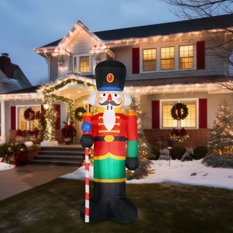 10-Ft. Tall Prelit Nutcracker Inflatable