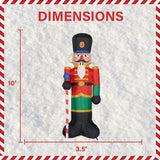 10-Ft. Tall Prelit Nutcracker Inflatable