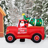 6-Ft. Tall Pre-Lit Inflatable Christmas Pickup Truck