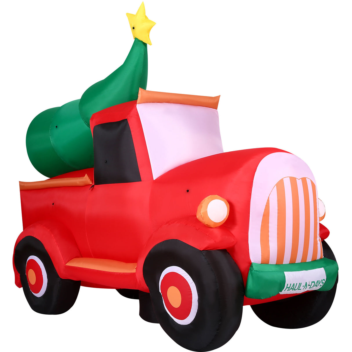 6-Ft. Tall Pre-Lit Inflatable Christmas Pickup Truck