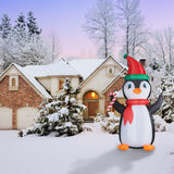 10-Ft. Tall Penguin with Candy Cane, Outdoor Blow-Up Christmas Inflatable with RGB Lights and Storage Bag