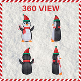 10-Ft. Tall Penguin with Candy Cane, Outdoor Blow-Up Christmas Inflatable with RGB Lights and Storage Bag