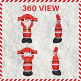 10-Ft. Tall Santa Holding HO HO HO Sign, Outdoor Blow-Up Christmas Inflatable with Lights and Storage Bag