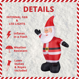 12-Ft. Tall Santa Claus Inflatable