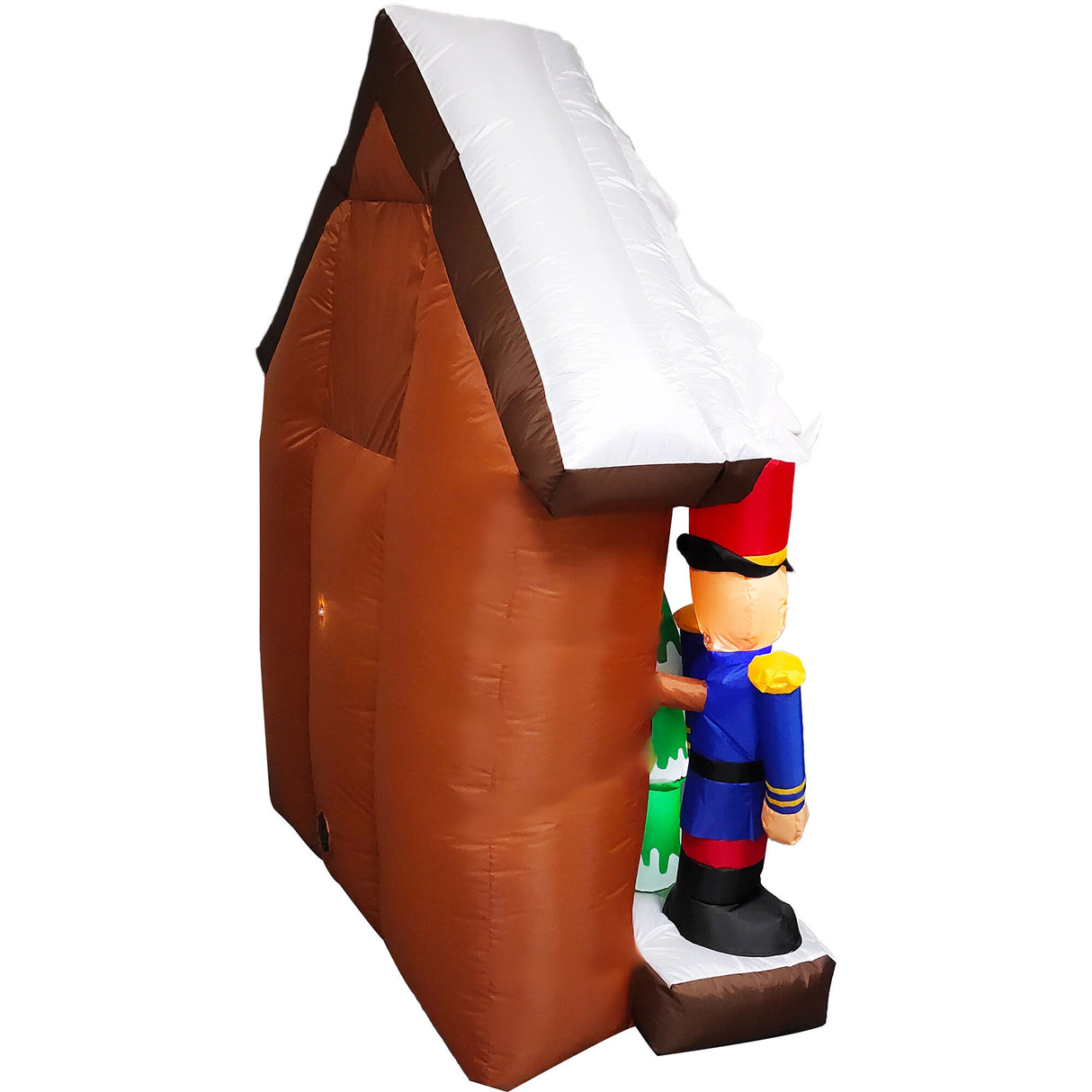 6-Ft. Tall Prelit Santa Nutcracker Cuckoo Clock Inflatable with Music