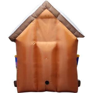 6-Ft. Tall Prelit Santa Nutcracker Cuckoo Clock Inflatable with Music