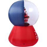 6-Ft. Tall Prelit Santa and Snowman Snow Globe Inflatable