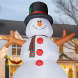20-Ft. Tall Prelit Snowman Inflatable with RGB Lights