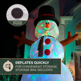20-Ft. Tall Prelit Snowman Inflatable with RGB Lights