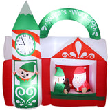 6-Ft. Wide Pre-Lit Inflatable Santa's Workshop