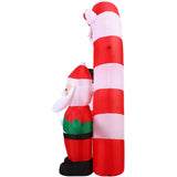 9-Ft. Wide Pre-Lit Inflatable Candy Cane Arch