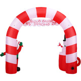 9-Ft. Wide Pre-Lit Inflatable Candy Cane Arch