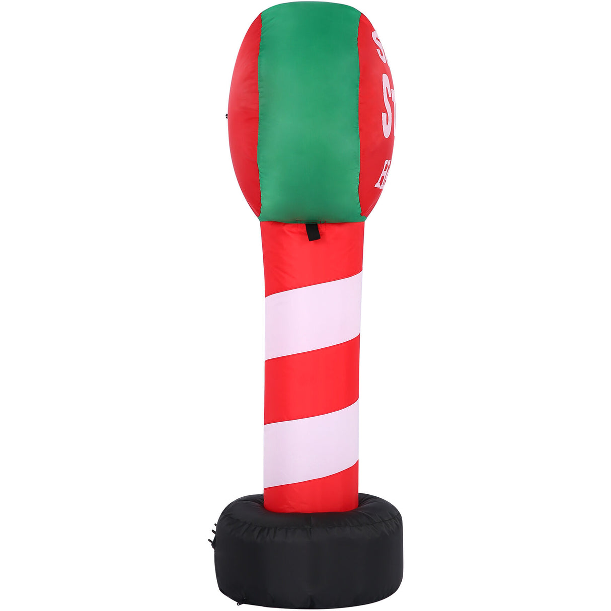 3.5-Ft. Tall Prelit "Santa Stop Here" Sign Inflatable