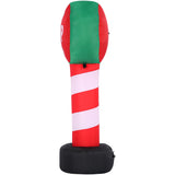 3.5-Ft. Tall Prelit "Santa Stop Here" Sign Inflatable