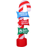 8-Ft. Tall Prelit Directional Sign Inflatable