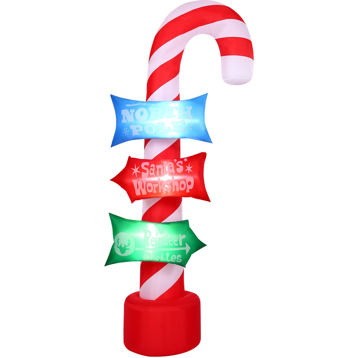 8-Ft. Tall Prelit Directional Sign Inflatable