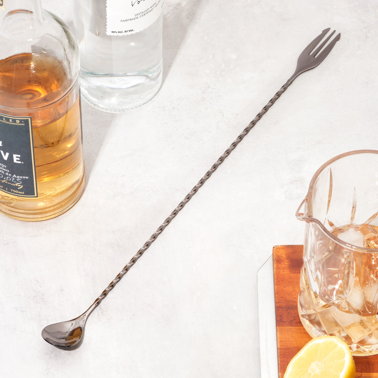 Gunmetal trident barspoon by viski®
