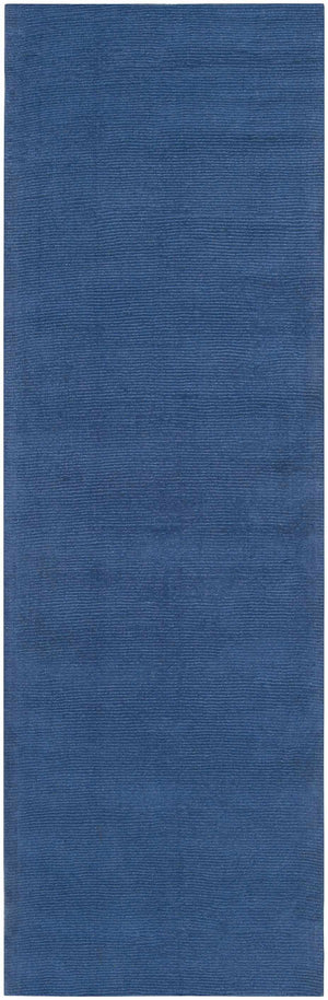Brockton Solid Blue Wool Rug