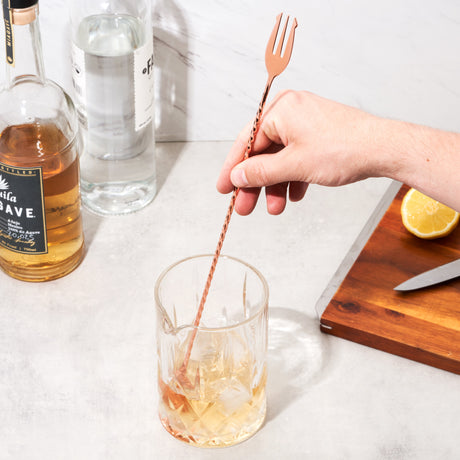 Summit trident barspoon in copper  viski®