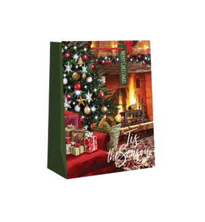 Traditional Giftbag - Fireplace - Medium
