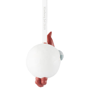 Eskild in a Snowball Ornament