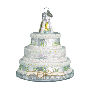 Old World Christmas Wedding Cake Glass Blown Ornament