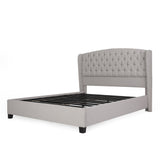 Button Tufted Wingback Bed