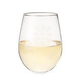 Scattered-snowflakes-stemless-wine-glass-by-twine®-Wine-Glasses