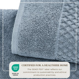 Cotton diamond waffle weave bath towel set - grayson collection
