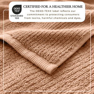 Turkish Cotton Ribbed 6-Piece Bath Towel Set - Georgiana Collection