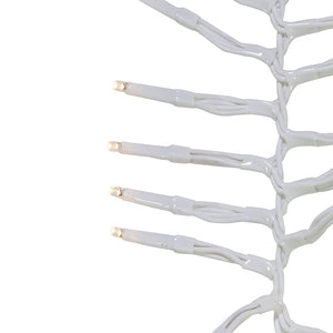 2000-Light Warm White LED White Wire Cluster Garland