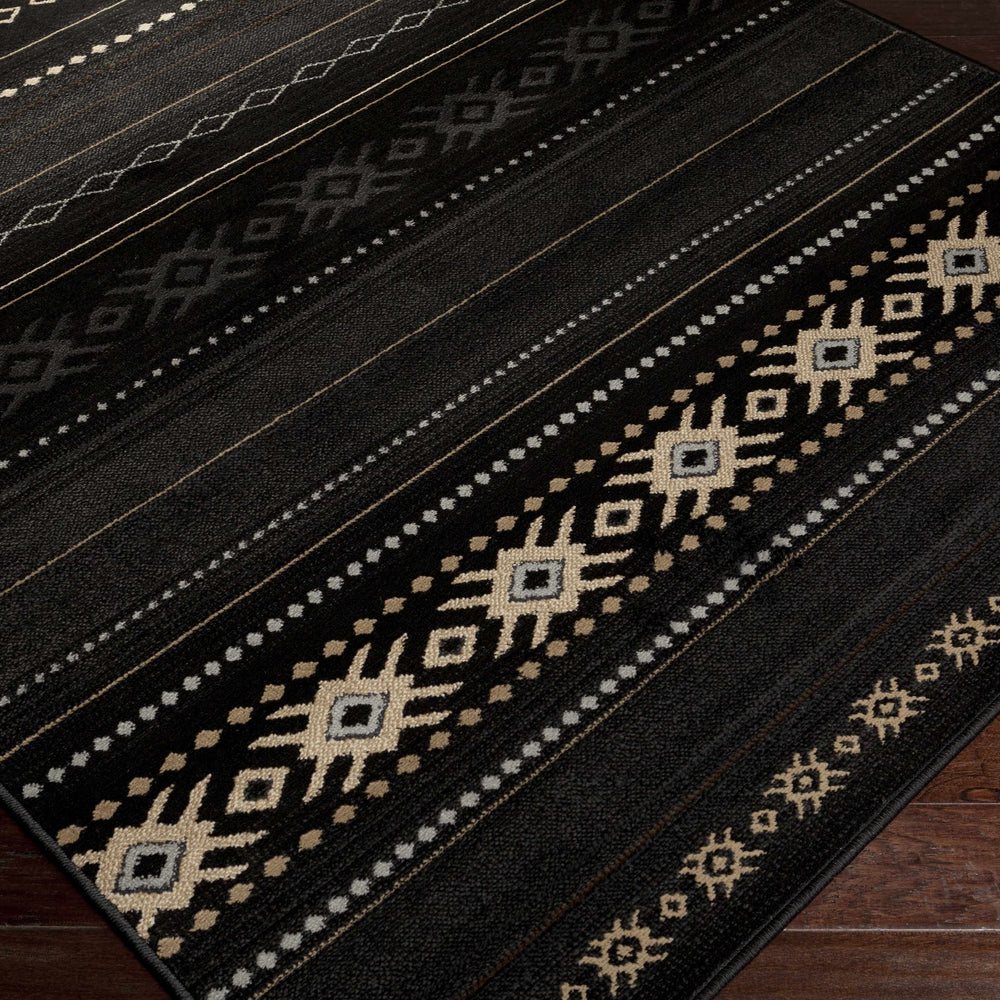 Fogertown Black Western Rug