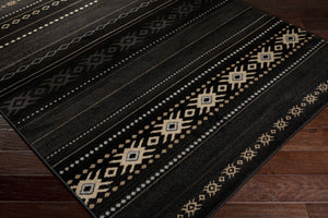 Fogertown Black Western Rug