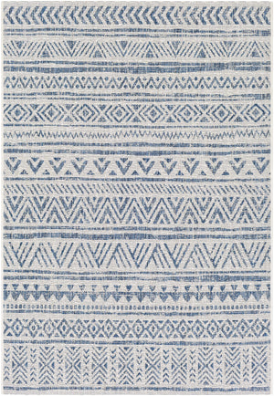 Novato Navy All Over Pattern Performance Rug