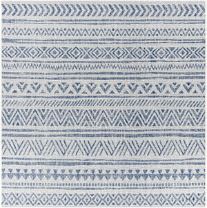 Novato Navy All Over Pattern Performance Rug