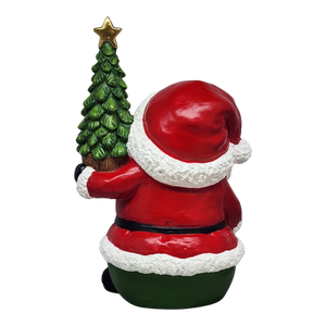 Jolly Santa with Moving Eyes and Christmas Tree