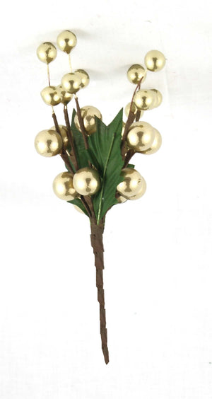 7.5" Berry Cluster - Gold