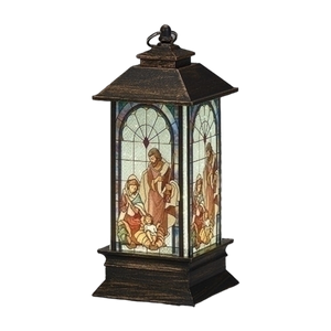 LED Lighted Holy Family Lantern - 5 Inch