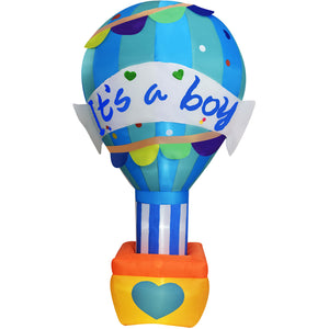 10-Ft. Tall It's a Boy Outdoor Blow-Up Inflatable with Lights and Storage Bag for Baby Shower Celebration Party