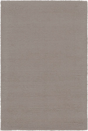 Brockton Solid Gray Wool Rug