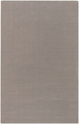 Brockton Solid Gray Wool Rug